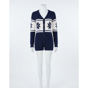 NEW Z SUPPLY nordic plush romper in blue sapphire